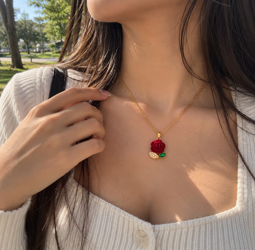 Collar de Rosa Roja para Regalo | PRETEXTO